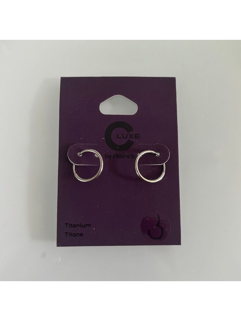 Claire’s Titanium Mini Hoops
